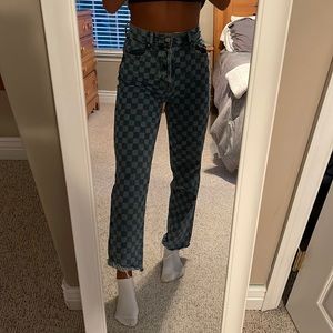 PACSUN checkered jeans